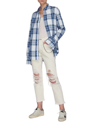 Figure View - Click To Enlarge - RAG & BONE - 'Maya' distressed knee jeans