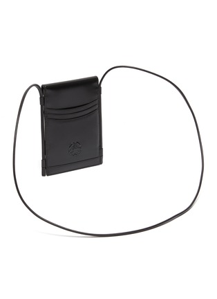 Detail View - Click To Enlarge - ALEXANDER MCQUEEN - 'The Curve Micro' Leather phone holder