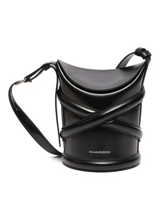 Main View - Click To Enlarge - ALEXANDER MCQUEEN - The Curve' Small Leather Bucket Bag