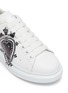 Detail View - Click To Enlarge - ALEXANDER MCQUEEN - Heart Papercut print oversized leather sneakers