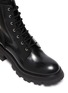 Detail View - Click To Enlarge - ALEXANDER MCQUEEN - 'Wander' spazzolato leather combat boots
