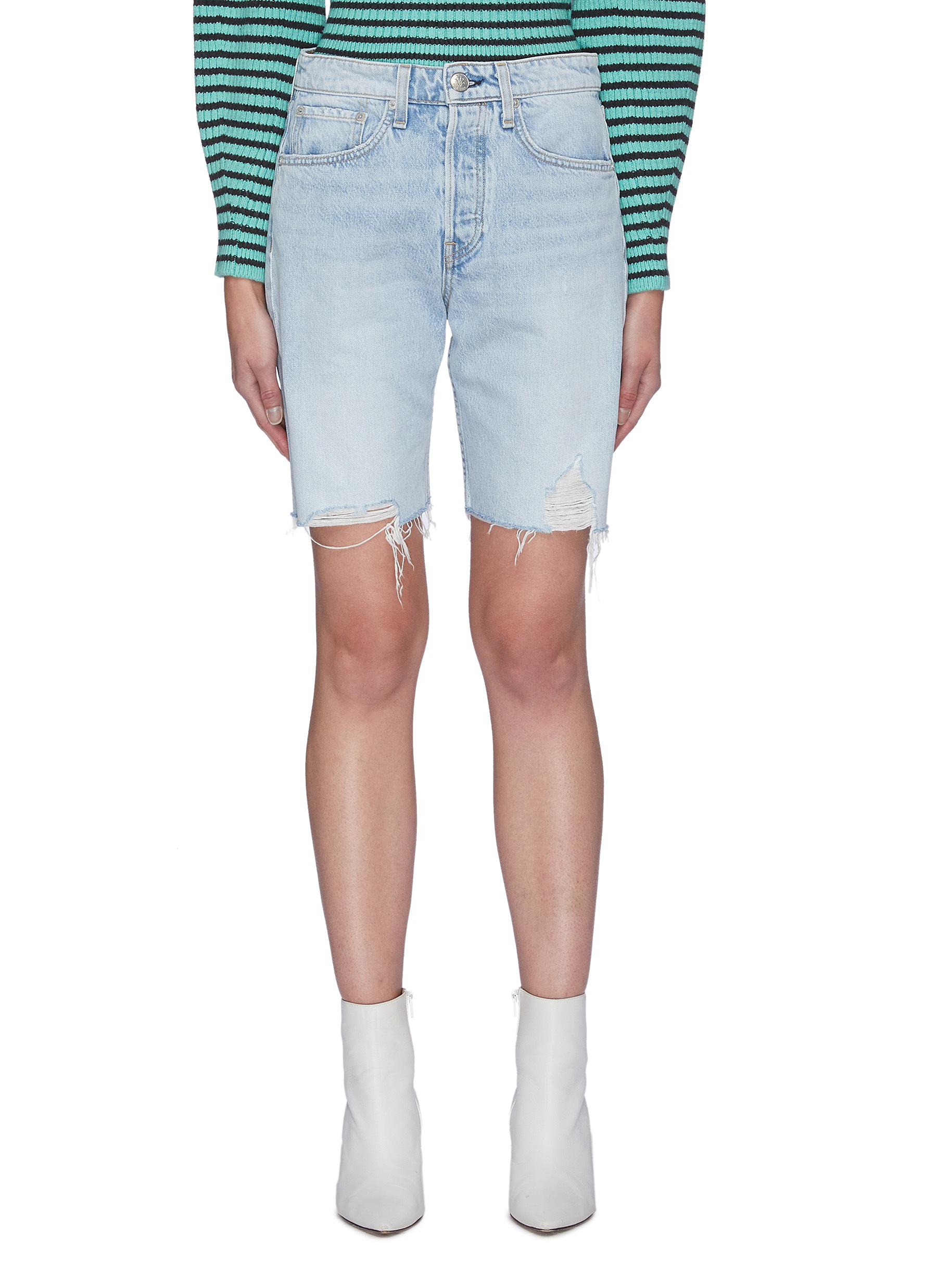 hemmed shorts