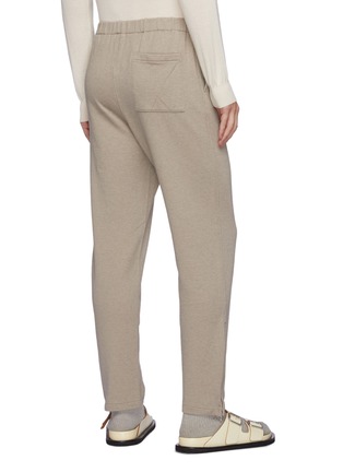 Back View - Click To Enlarge - AURALEE - Zipped Hem Super Soft Heavy Cotton Sweat Pants