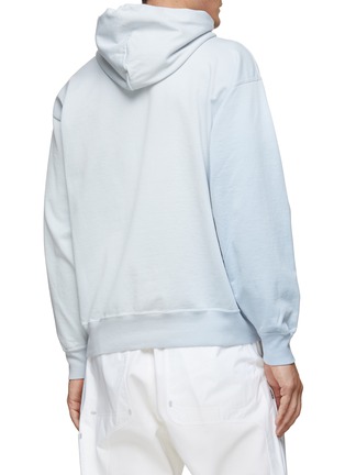 Back View - Click To Enlarge - AURALEE - Colour Gradation Cotton Drawstring Hoodie