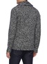 Back View - Click To Enlarge - BRIONI - Shawl Collar Melange Boucle Cashmere Silk Mix Knit Cardigan