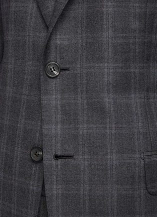  - BRIONI - 'Brunico' Flannel check notch lapel wool blend suit