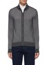Main View - Click To Enlarge - BRIONI - Cashmere Silk Knit Bi-colour Honeycomb Jacket