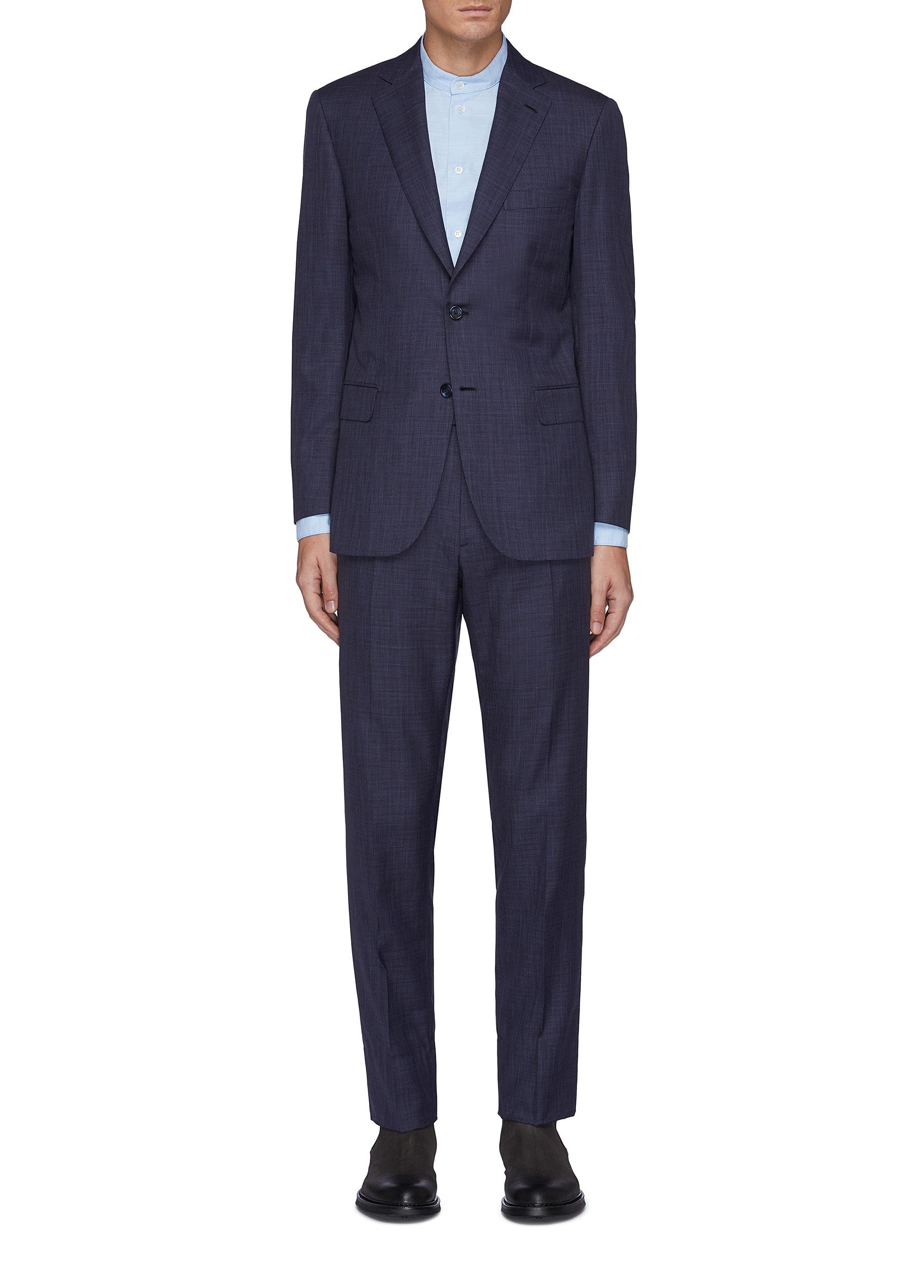 Brunico' notch lapel wool blend suit