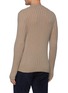 Back View - Click To Enlarge - BRIONI - Leather Label Cash Sweater with Seamless Ribs