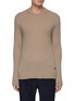 Main View - Click To Enlarge - BRIONI - Leather Label Cash Sweater with Seamless Ribs