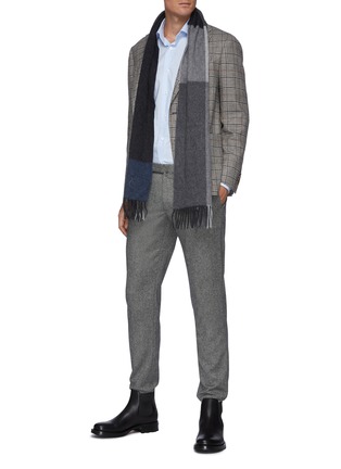 Figure View - Click To Enlarge - BRIONI - Spread Collar Ventiquattro Cotton Twill Long Sleeve Shirt