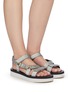 Figure View - Click To Enlarge - SAM EDELMAN -  ''Mariace' platform teva sandals