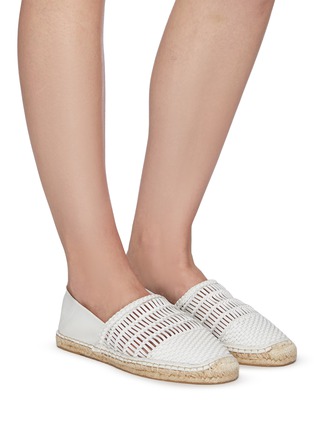 Figure View - Click To Enlarge - SAM EDELMAN -  ''Pen' Woven Leather Espadrille Flats