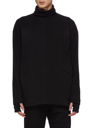 Main View - Click To Enlarge - THE VIRIDI-ANNE - High Neck Cotton Sweatshirt