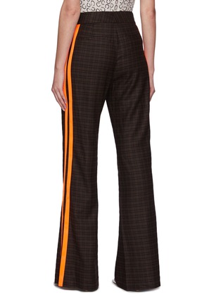 Back View - Click To Enlarge - ALICE & OLIVIA - Dylan' High Waisted Side Trim Plaid Pant