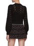 Back View - Click To Enlarge - ALICE & OLIVIA - Kitty' Puffed Sleeve Pointelle Cardigan