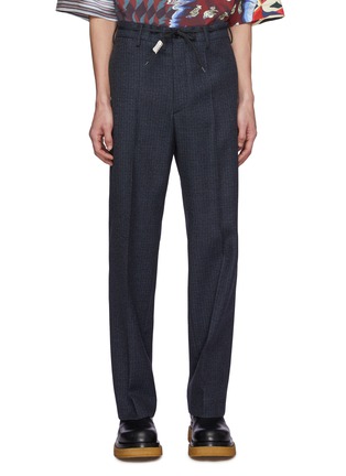 Main View - Click To Enlarge - MARNI - Shoe Lace Belt Wool Pants