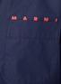  - MARNI - Plain Poplin Chest Logo Shirt