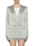 Main View - Click To Enlarge - ALICE & OLIVIA - 'Justin' double breasted satin blazer