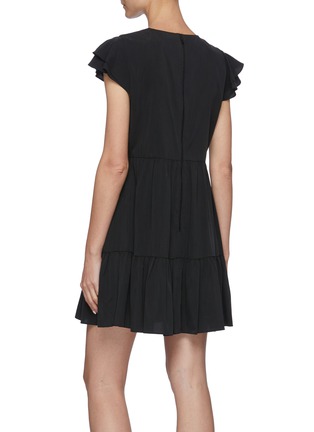 Back View - Click To Enlarge - ALICE & OLIVIA - 'Demi' flutter sleeve babydoll dress