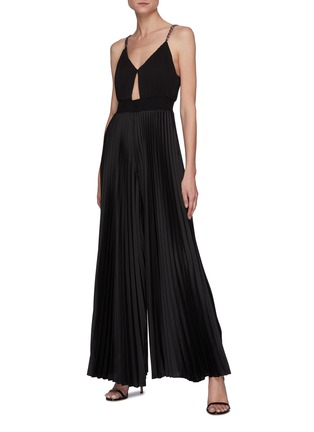 Figure View - Click To Enlarge - ALICE & OLIVIA - Gloria' Chain Detail Cutout Jumpsuit