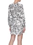Back View - Click To Enlarge - ALICE & OLIVIA - 'Lilian' printed braided belt mini dress