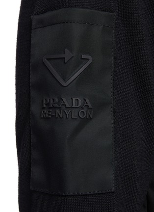 - PRADA - Metal logo cotton sweatshirt