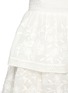  - ALICE & OLIVIA - 'Jojo' Floral Embroidered Double Layer Ruffle Mini Skirt