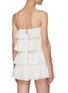Back View - Click To Enlarge - ALICE & OLIVIA - 'Marylynn' Broderie Detail Spaghetti Strap Tier Cotton Crop Top