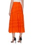 Back View - Click To Enlarge - ALICE & OLIVIA - 'Melony' Broderie Eyelet Detail Tier Midi Skirt