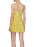 Back View - Click To Enlarge - ALICE & OLIVIA - 'Glinda' Spaghetti Strap Floral Print Cotton Silk Blend Mini Dress