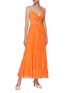 Figure View - Click To Enlarge - ALICE & OLIVIA - 'Minka' Tie Front Maxi Dress