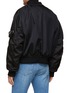 Back View - Click To Enlarge - PRADA - Logo Plaque Pouch Oversized Re-Nylon Bomber Jacket