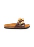 Main View - Click To Enlarge Main View - Click To Enlarge - JW ANDERSON - Chunky chain leather slides