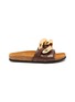 Main View - Click To Enlarge - JW ANDERSON - Chunky chain leather slides