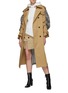 Figure View - Click To Enlarge - MONSE - Upside Down Trench Coat Mini Skirt