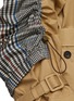  - MONSE - Drawstring Detail Plaid Back Belted Trench Coat