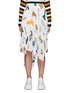 Main View - Click To Enlarge - MONSE - NYC Scrapbook' Illustration Print Pleated Cascade Mini Skirt