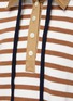  - MONSE - Collaged Stripe Rugby Shirt Merino Wool Knit Hoodie