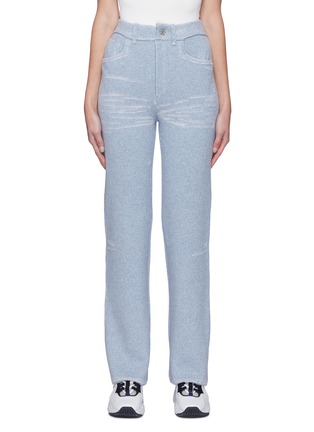 Main View - Click To Enlarge - BARRIE - Denim style cashmere pants
