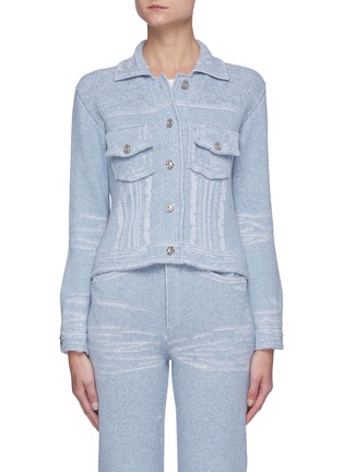 Main View - Click To Enlarge - BARRIE - Denim style cashmere jacket
