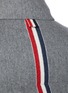  - THOM BROWNE  - Reversible Back Tricolour Stripe Wool Cashmere Blend Puffer Jacket