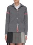 Main View - Click To Enlarge - THOM BROWNE  - Waffle stitch cashmere jacket