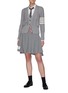 Figure View - Click To Enlarge - THOM BROWNE  - 'Funmix' merino wool cable knit cardigan