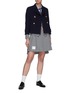 Figure View - Click To Enlarge - THOM BROWNE  - Downsized Military Double Breasted Cashmere Peacoat