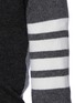  - THOM BROWNE  - Fun mix stripe sleeve cashmere cardigan