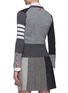 Back View - Click To Enlarge - THOM BROWNE  - Fun mix stripe sleeve cashmere cardigan