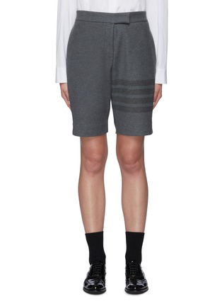 Main View - Click To Enlarge - THOM BROWNE  - Four Bar Cotton Bermuda Shorts