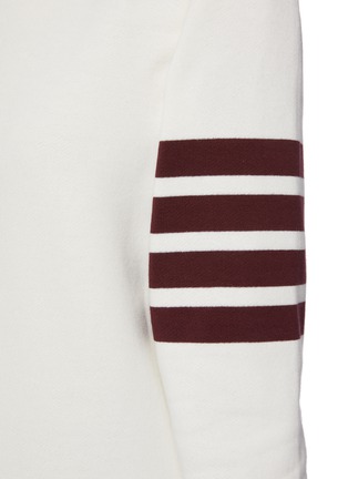 - THOM BROWNE  - Classic Striped Sleeve Crewneck Sweatshirt