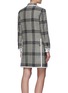 Back View - Click To Enlarge - THOM BROWNE  - Windowpane check contrast edge wool coat